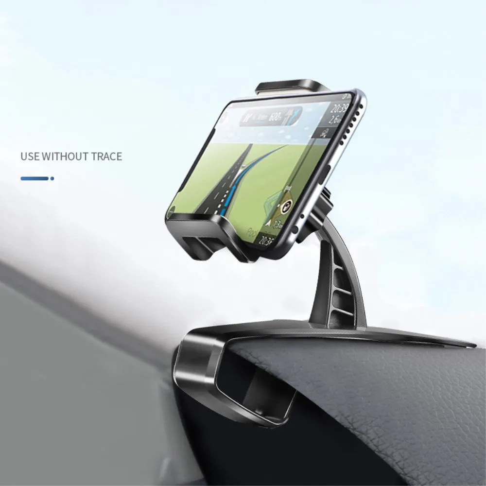3 in 1 Car GPS Smartphone Holder: Dashboard / Visor Clamp   AC Grid Clip for BLU Grand Energy - Black