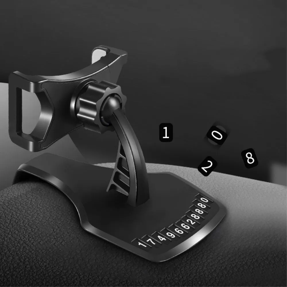 3 in 1 Car GPS Smartphone Holder: Dashboard / Visor Clamp   AC Grid Clip for BLU Grand Energy - Black