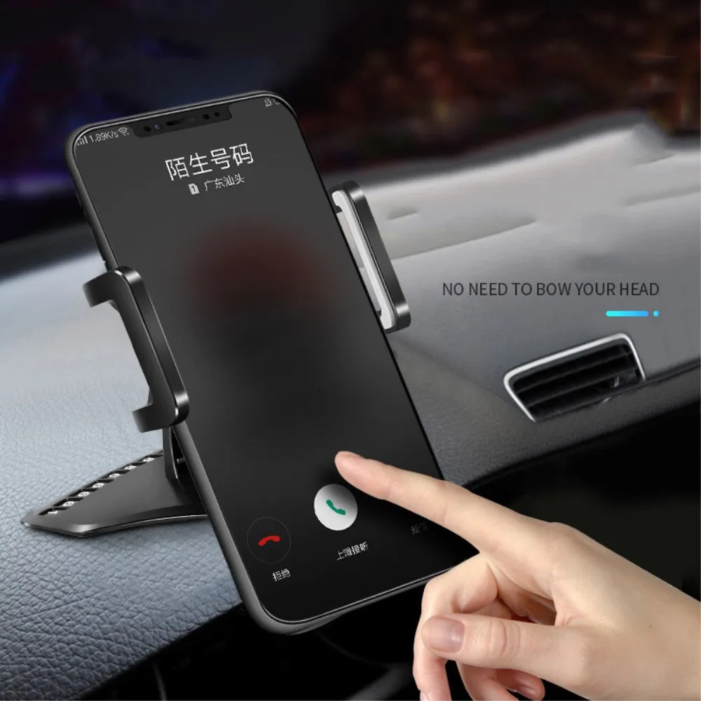 3 in 1 Car GPS Smartphone Holder: Dashboard / Visor Clamp   AC Grid Clip for BLU Grand Energy - Black