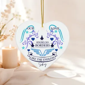 Airforce Valentine Ornament - Deployment Gift for Airmen & Military Spouses