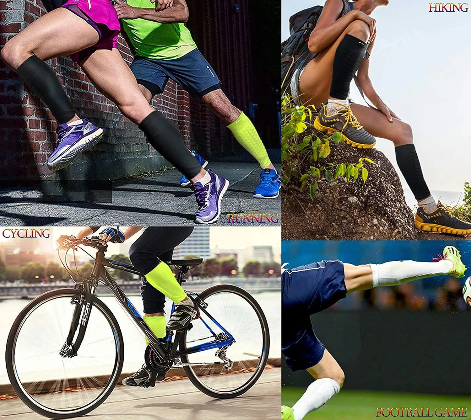 Calf Compression Sleeve Guards - Shin Splints & Calf Pain Relief