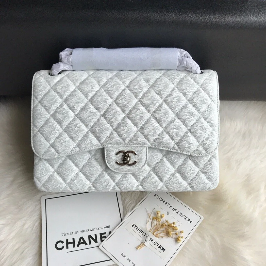 CC Flap Bag X Caviar Jumbo