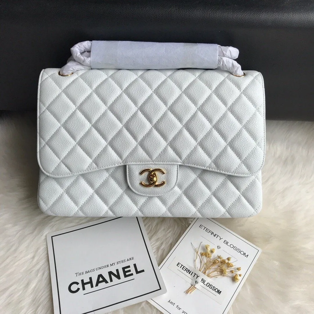 CC Flap Bag X Caviar Jumbo
