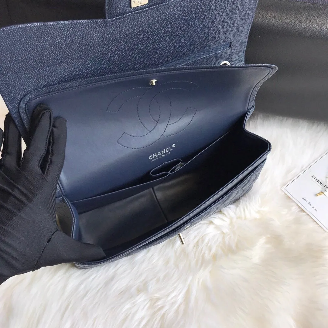 CC Flap Bag X Caviar Jumbo