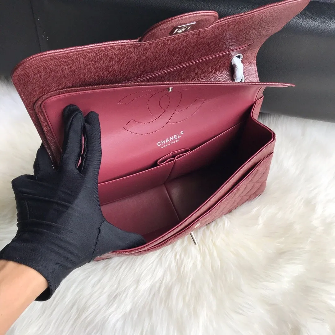 CC Flap Bag X Caviar Jumbo