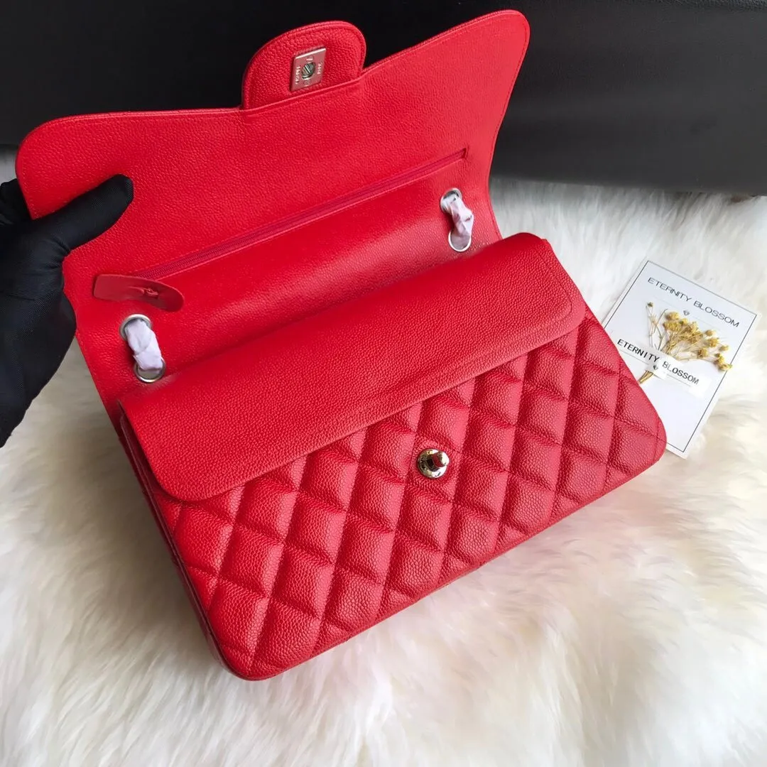 CC Flap Bag X Caviar Jumbo