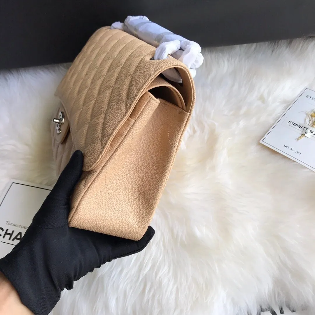 CC Flap Bag X Caviar Jumbo