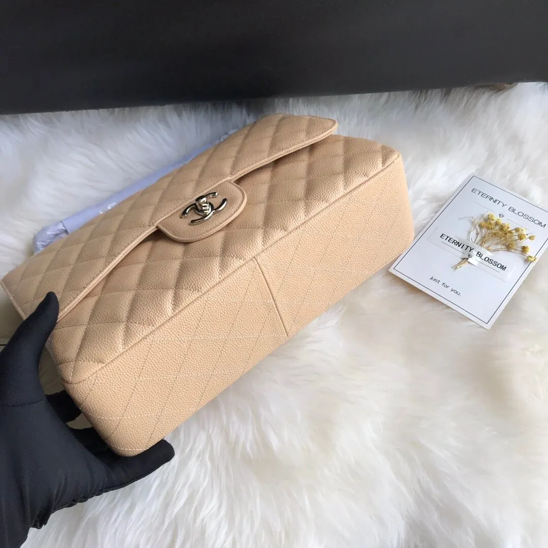 CC Flap Bag X Caviar Jumbo