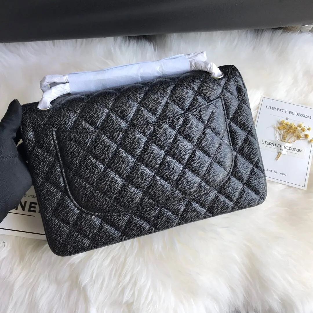 CC Flap Bag X Caviar Jumbo