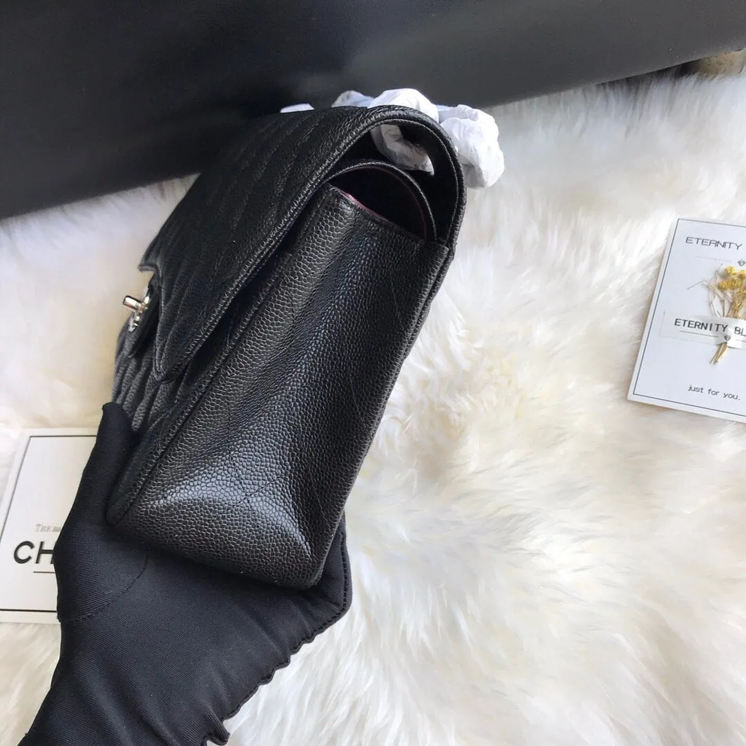 CC Flap Bag X Caviar Jumbo