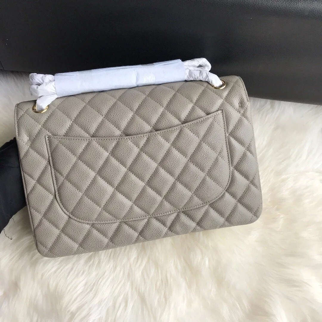 CC Flap Bag X Caviar Jumbo
