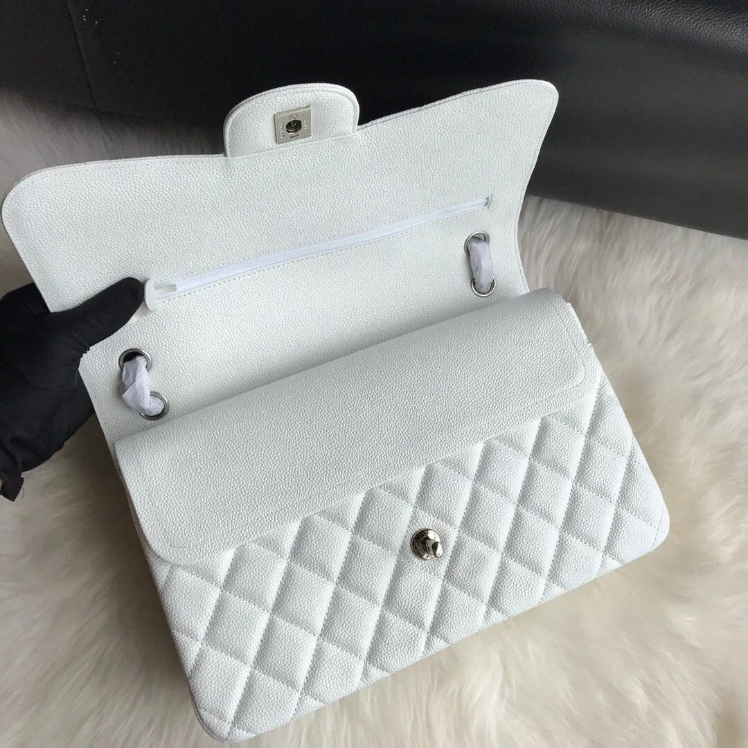 CC Flap Bag X Caviar Jumbo