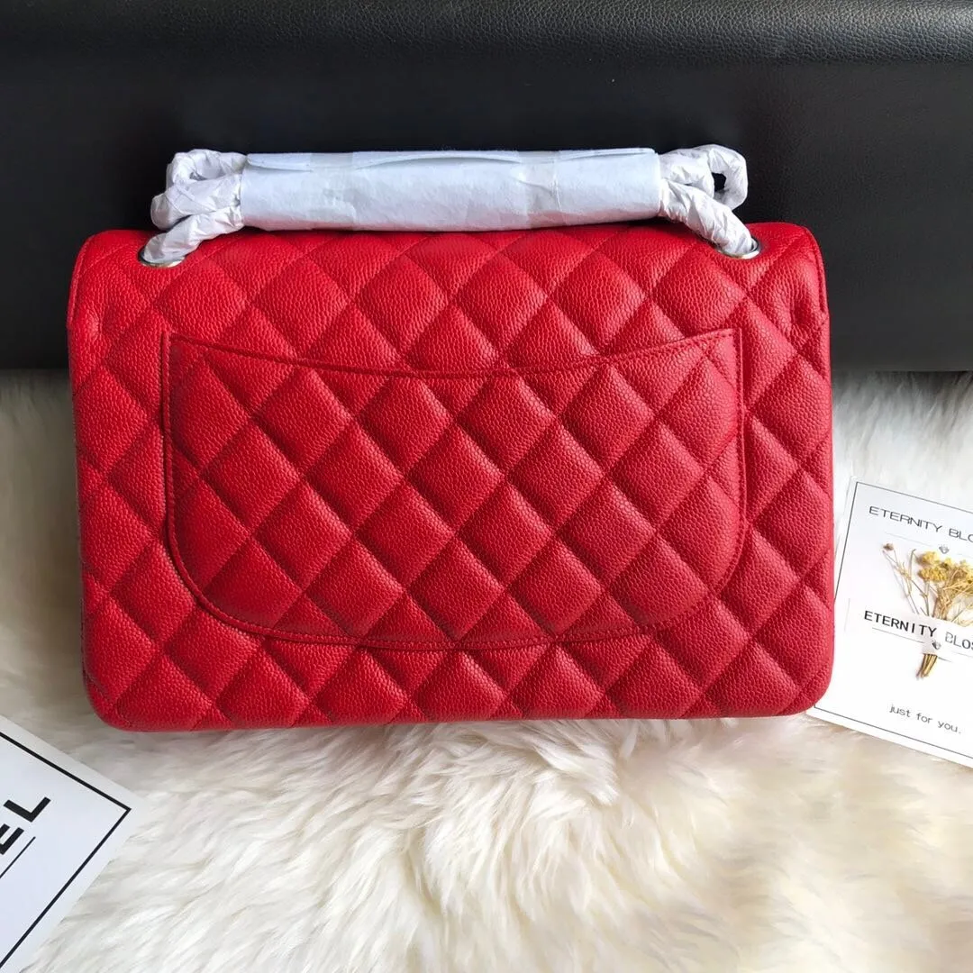 CC Flap Bag X Caviar Jumbo