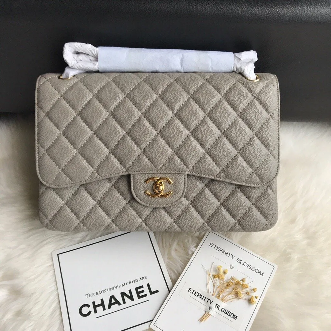 CC Flap Bag X Caviar Jumbo