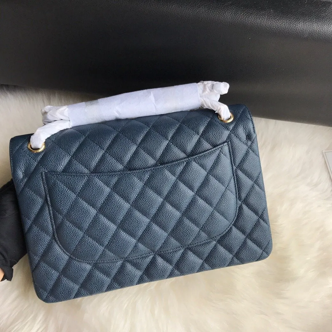 CC Flap Bag X Caviar Jumbo