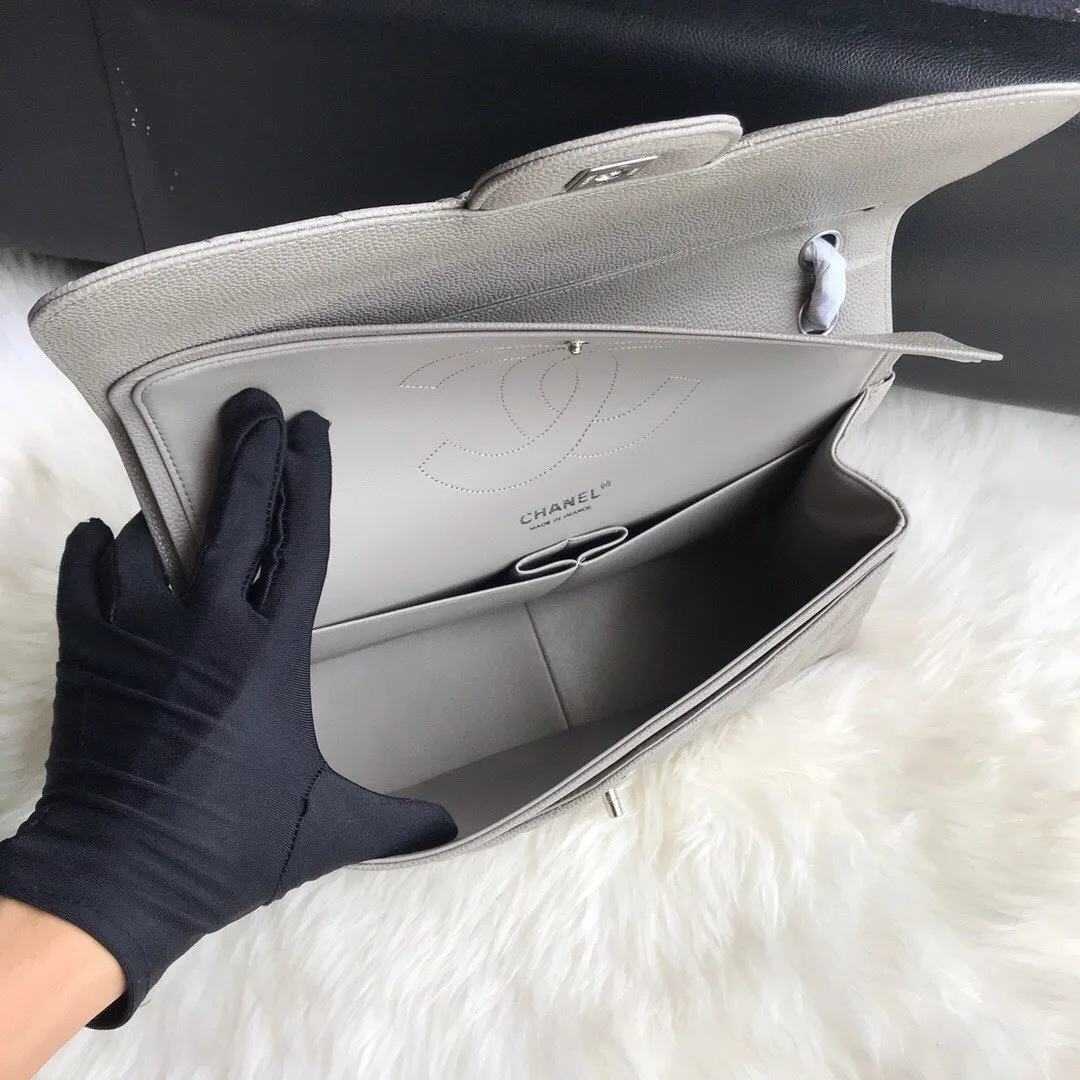 CC Flap Bag X Caviar Jumbo