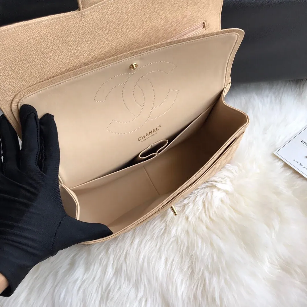 CC Flap Bag X Caviar Jumbo