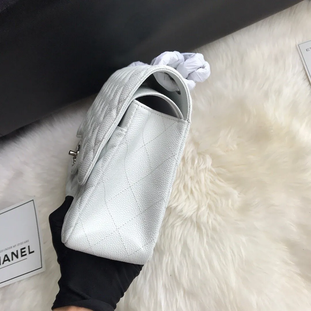 CC Flap Bag X Caviar Jumbo