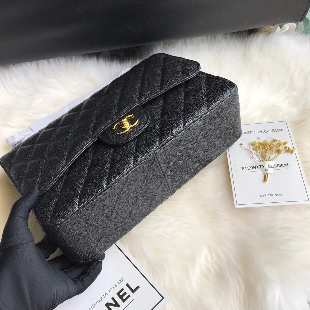 CC Flap Bag X Caviar Jumbo