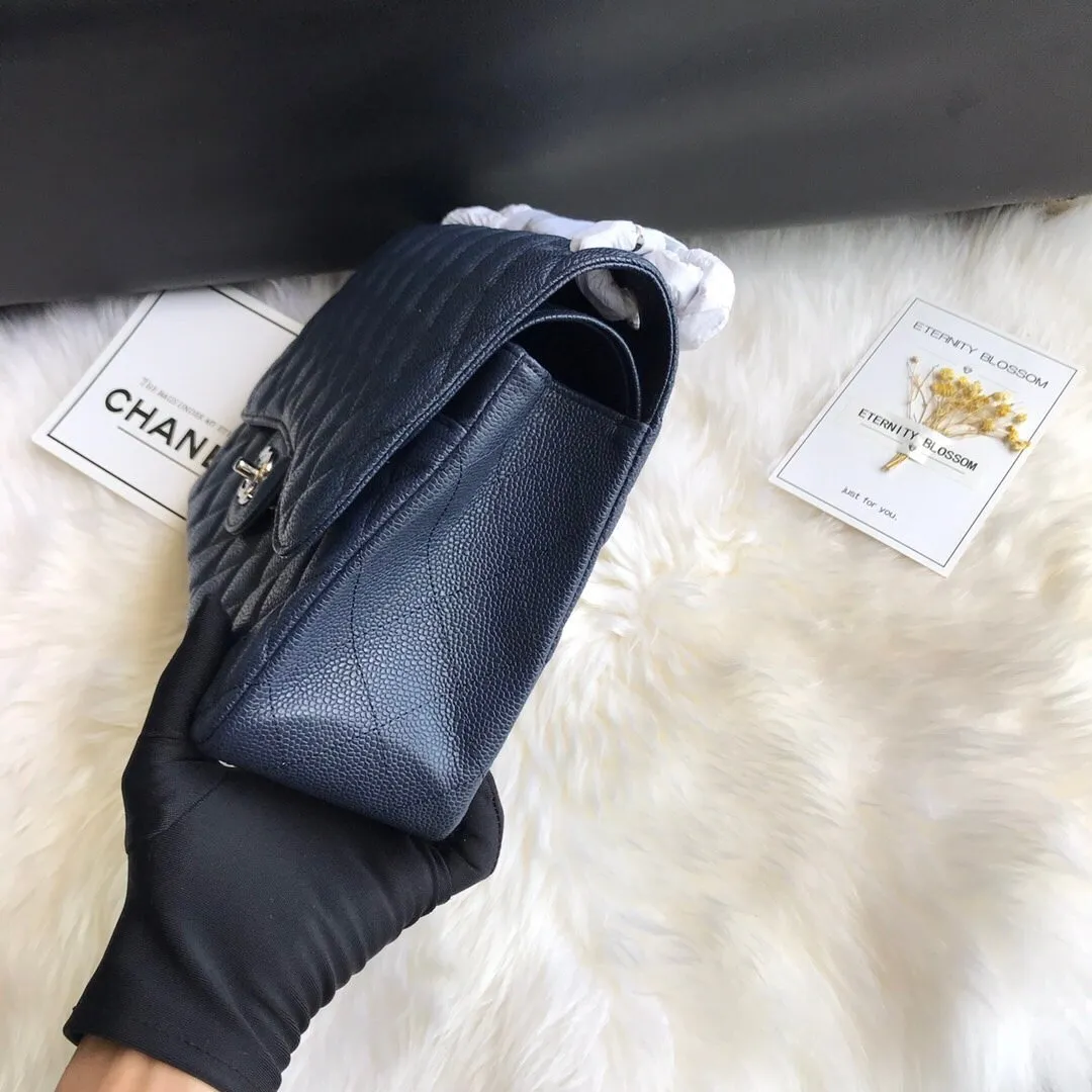 CC Flap Bag X Caviar Jumbo