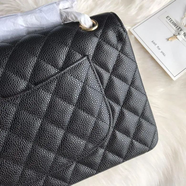 CC Flap Bag X Caviar Medium