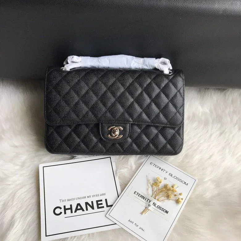 CC Flap Bag X Caviar Medium
