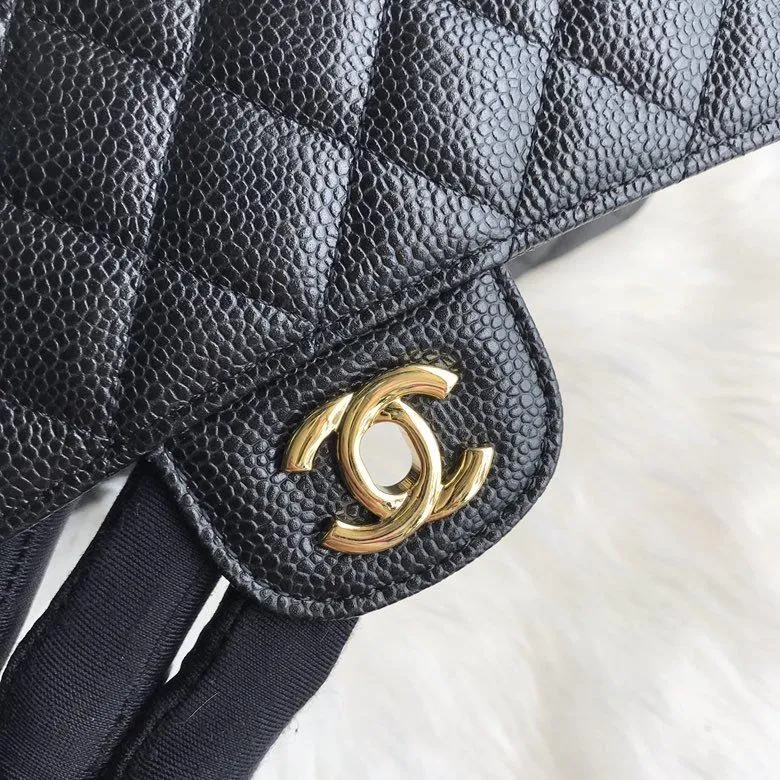 CC Flap Bag X Caviar Medium