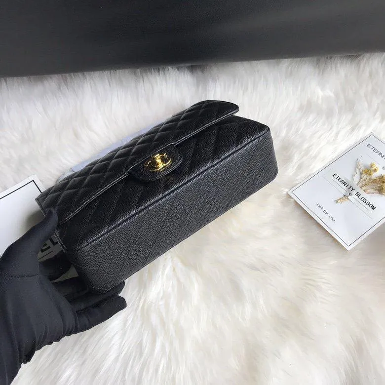 CC Flap Bag X Caviar Medium