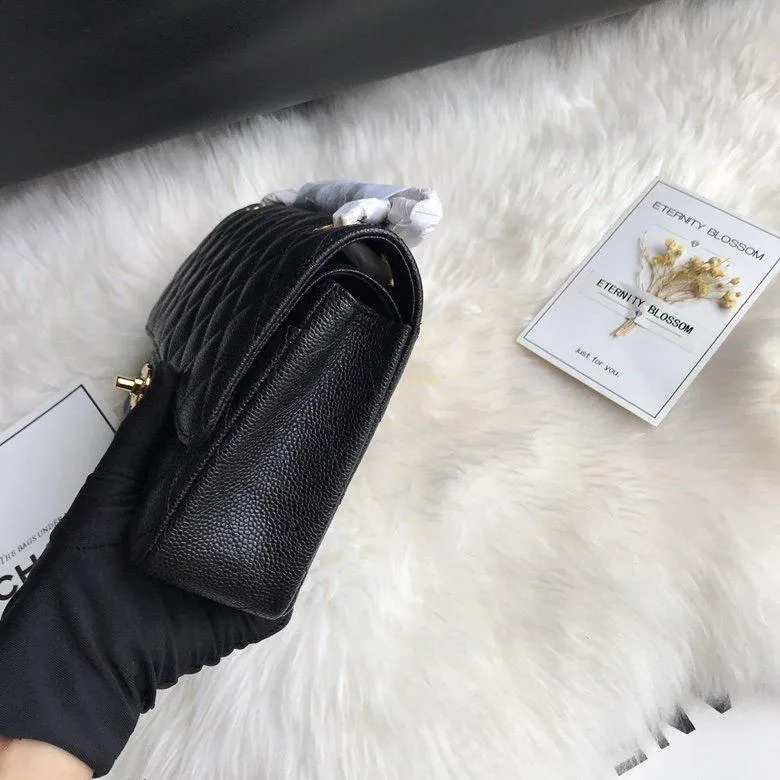 CC Flap Bag X Caviar Medium