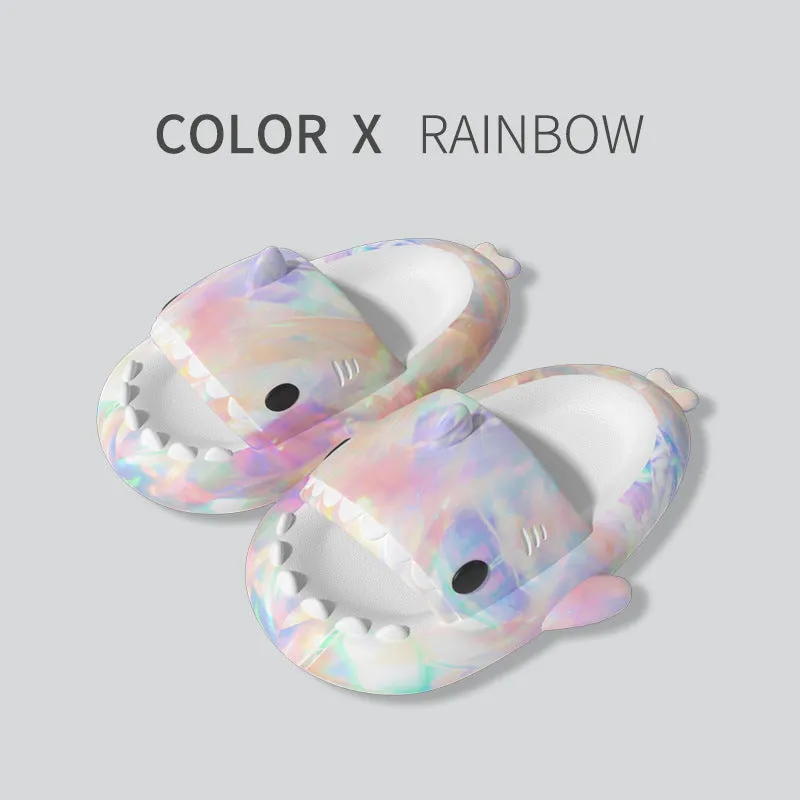 Cute Lovers Shark Slippers with Heart Print – Unisex Shoes for Men & Women, Perfect for Comfort and Style
