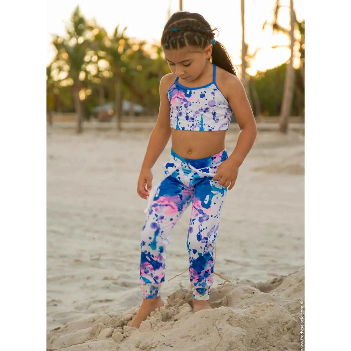 ENERGY - SPLASH PAINT TWO PIECE SWIMSUIT
