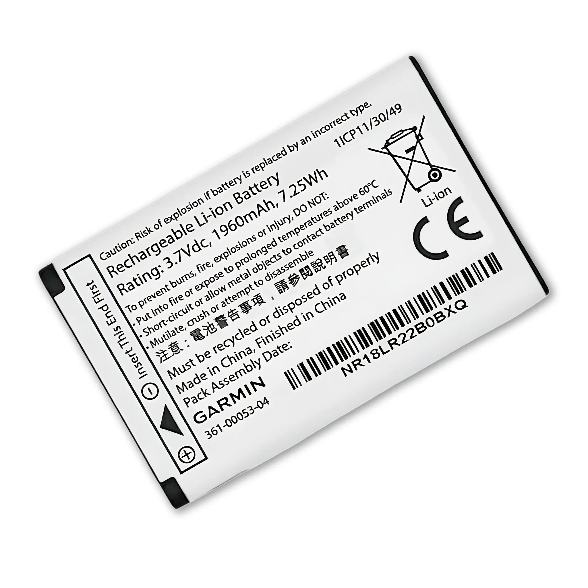 Garmin Alpha 100, 200/200i & 300/300i Lithium Ion Battery