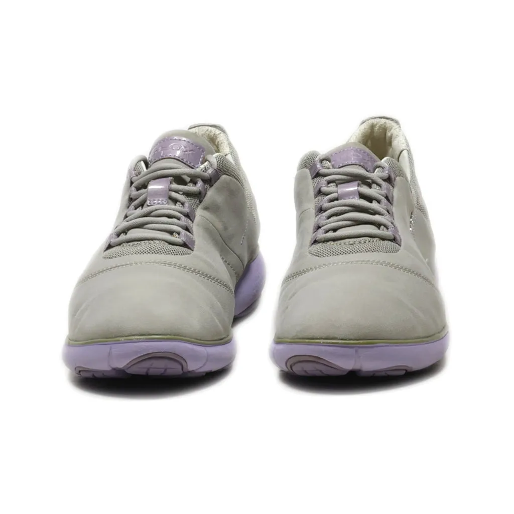 Geox Lace Ups Fabric Grey Colour For Women