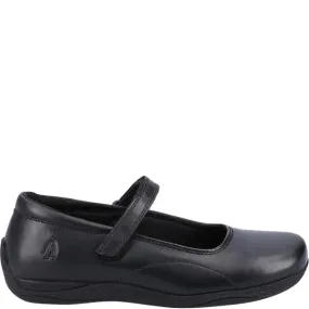 Hush Puppies ARIA Girls Leather School Shoes Black