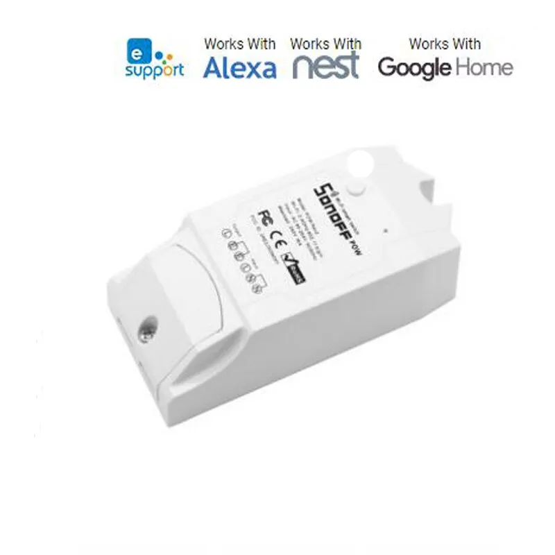 Itead Sonoff Pow R2, Wireless WiFi 16A Power switch Watt Meter Consumption Measurement, Smart Home Remote Watt meter IOT Device