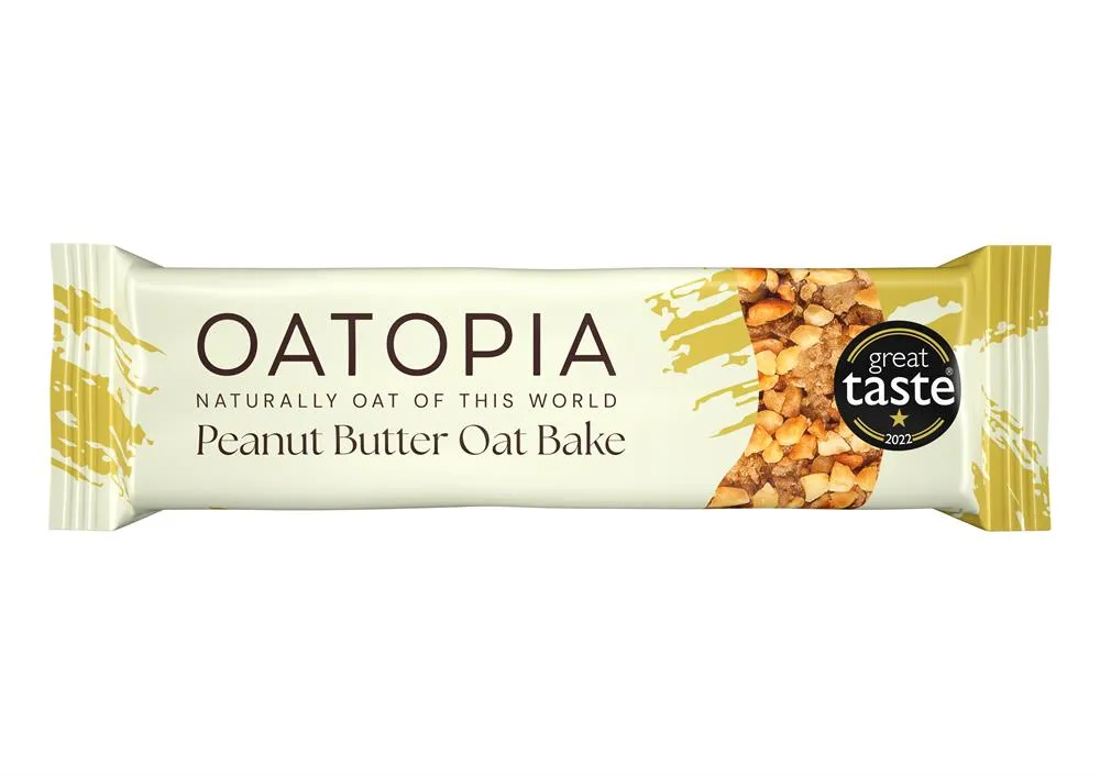 Oatopia Peanut Butter Oat Bake Flapjack 60g