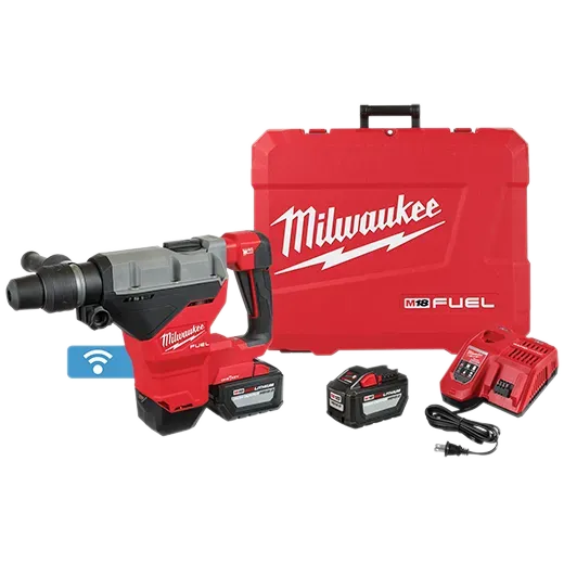 Rotary Hammer Kit - Milwaukee M18 FUEL™ 1-3/4" SDS MAX Rotary Hammer Kit w/ (2) 12.0 Battery, 2718-22HD