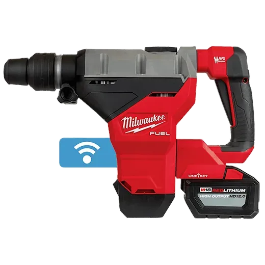 Rotary Hammer Kit - Milwaukee M18 FUEL™ 1-3/4" SDS MAX Rotary Hammer Kit w/ (2) 12.0 Battery, 2718-22HD
