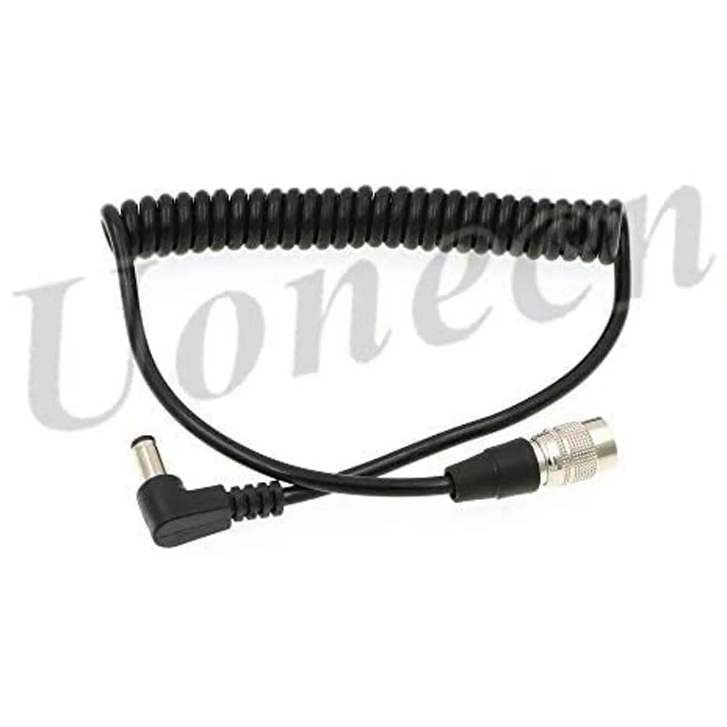 Sound Devices Spring Cable Right Angle DC to 4 Pin Hirose Male Power Cable for ZOOM F8 for 688 644 633 Blackmagic Cinema Camera 4K