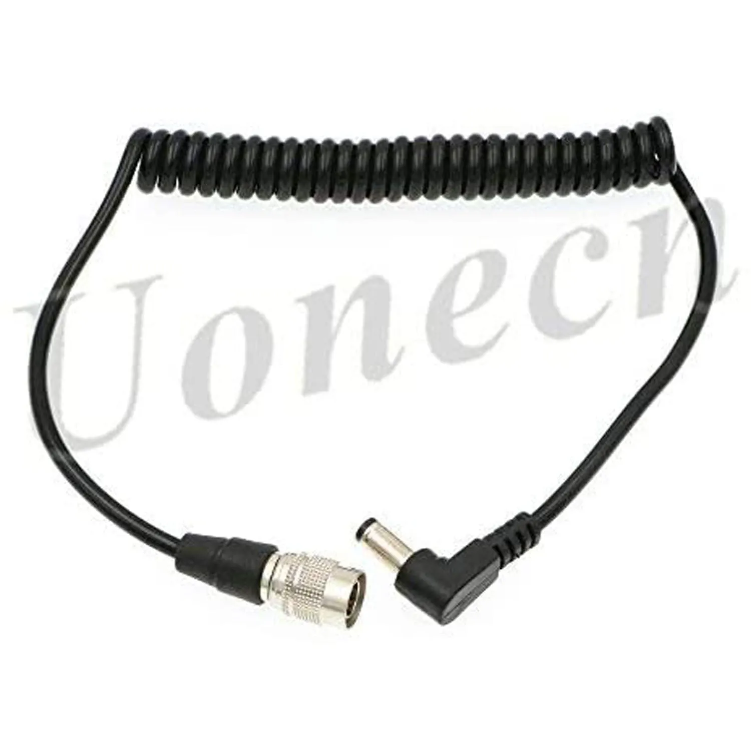 Sound Devices Spring Cable Right Angle DC to 4 Pin Hirose Male Power Cable for ZOOM F8 for 688 644 633 Blackmagic Cinema Camera 4K
