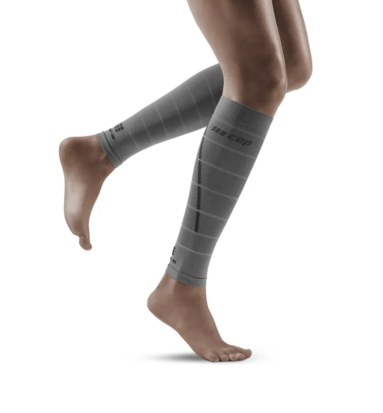 Womens Reflective Compression Calf Sleeves 20-30mmHg