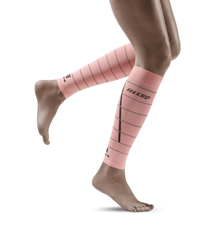 Womens Reflective Compression Calf Sleeves 20-30mmHg